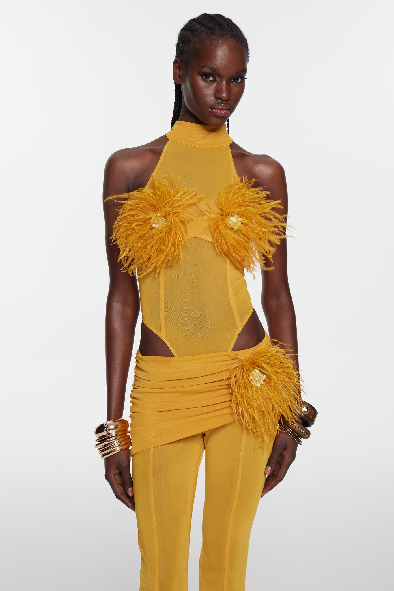 Velora Bodysuit - Saffron