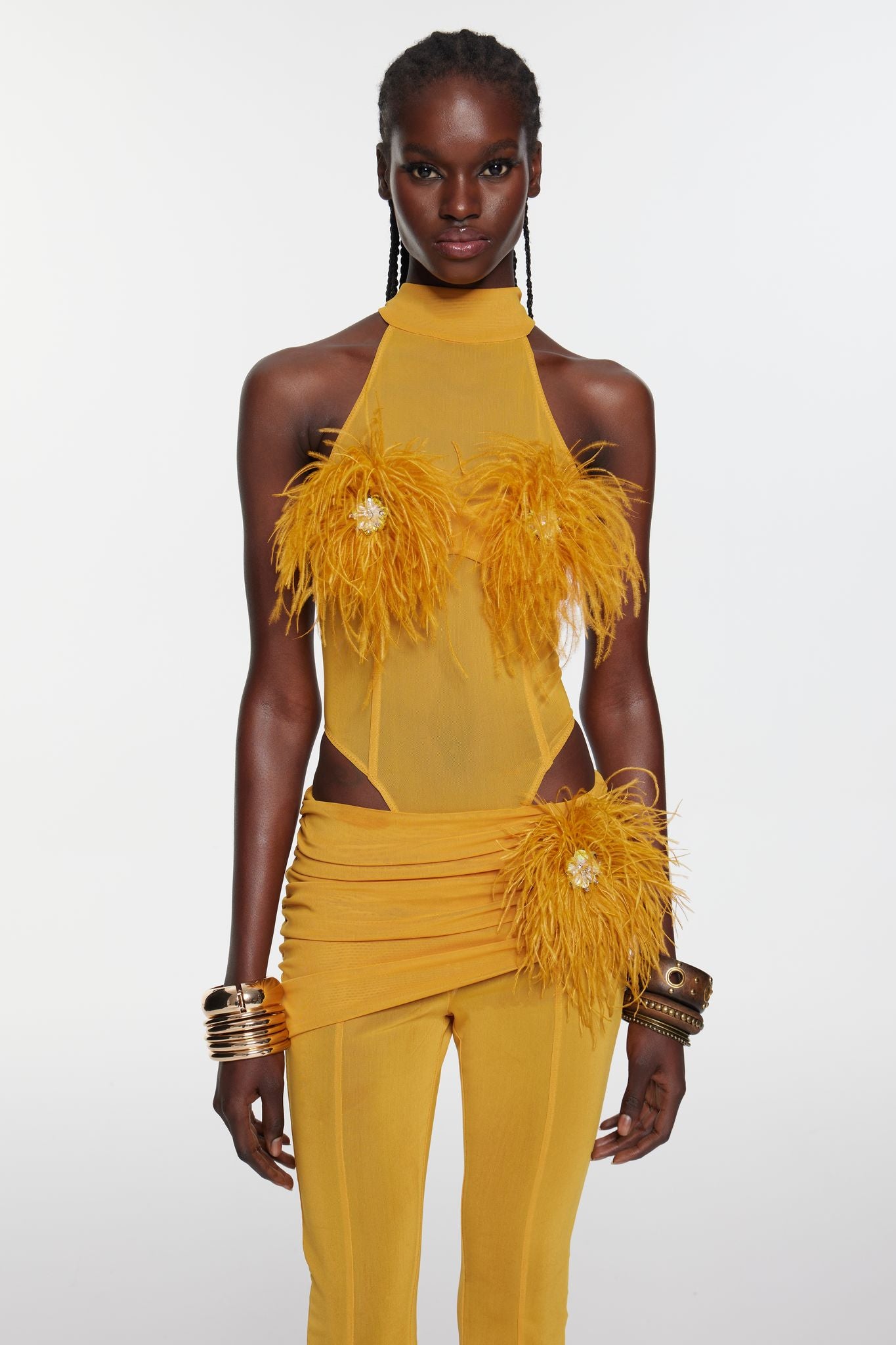 Velora Bodysuit - Saffron