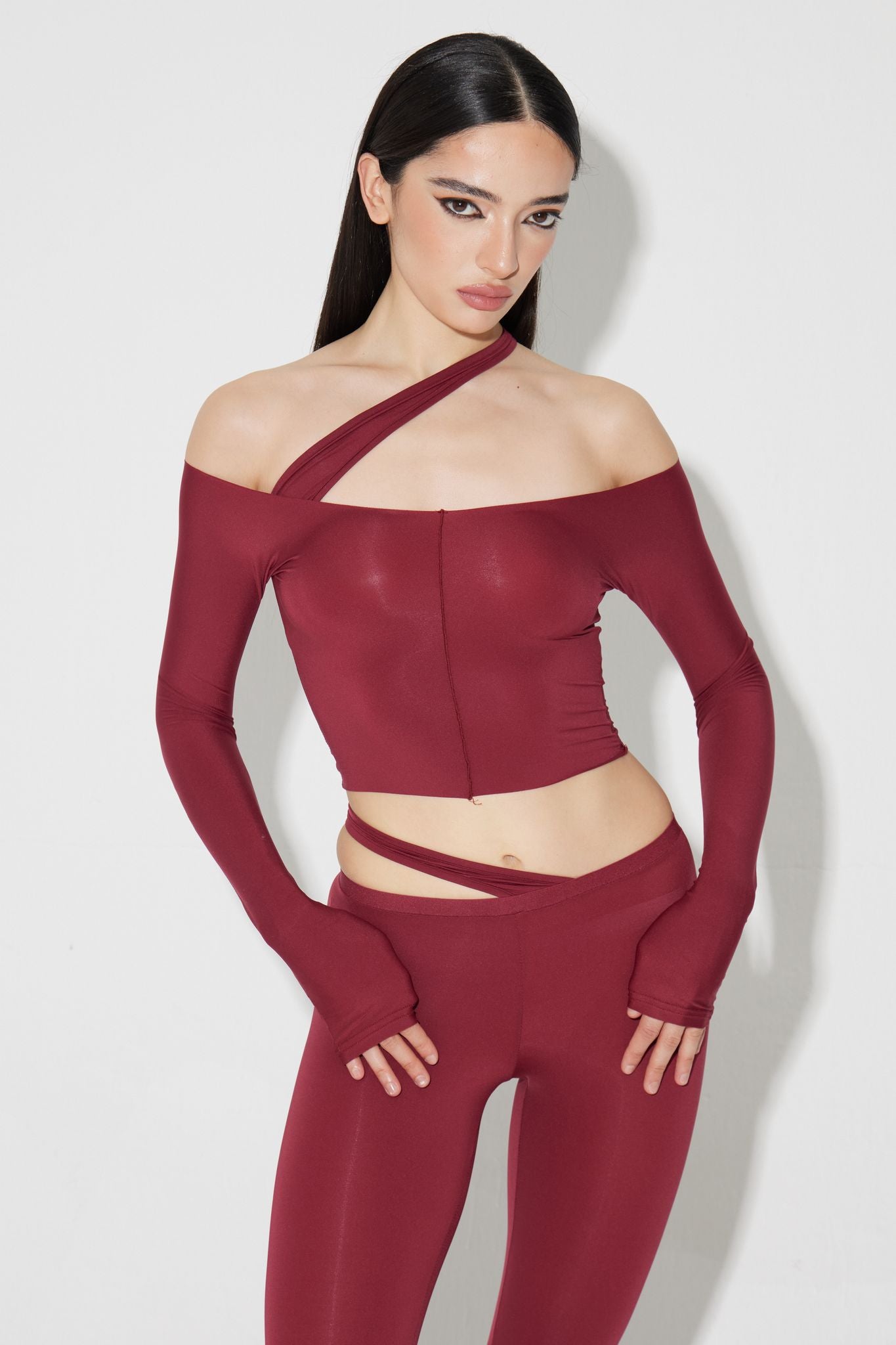 Hiko Top - Burgundy