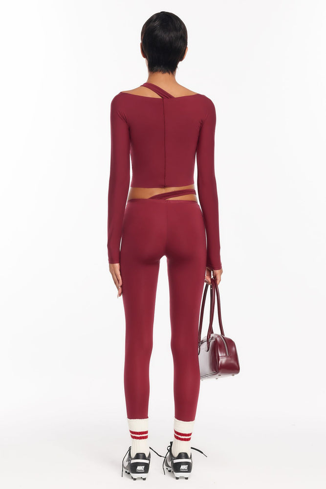 
                  
                    Hiko Leggings - Burgundy
                  
                