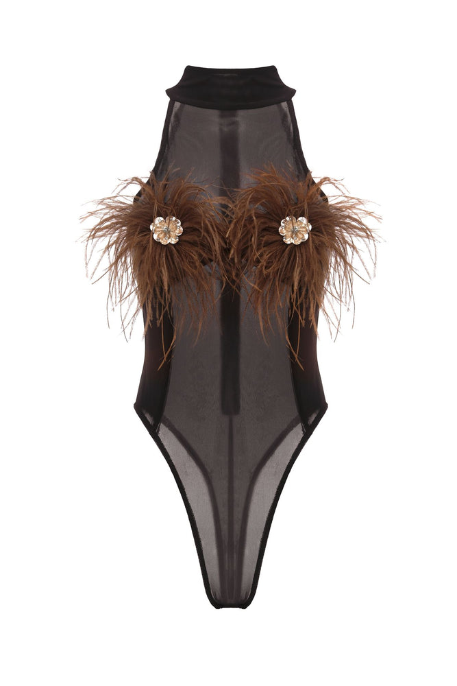 
                  
                    Velora Bodysuit - Brown
                  
                