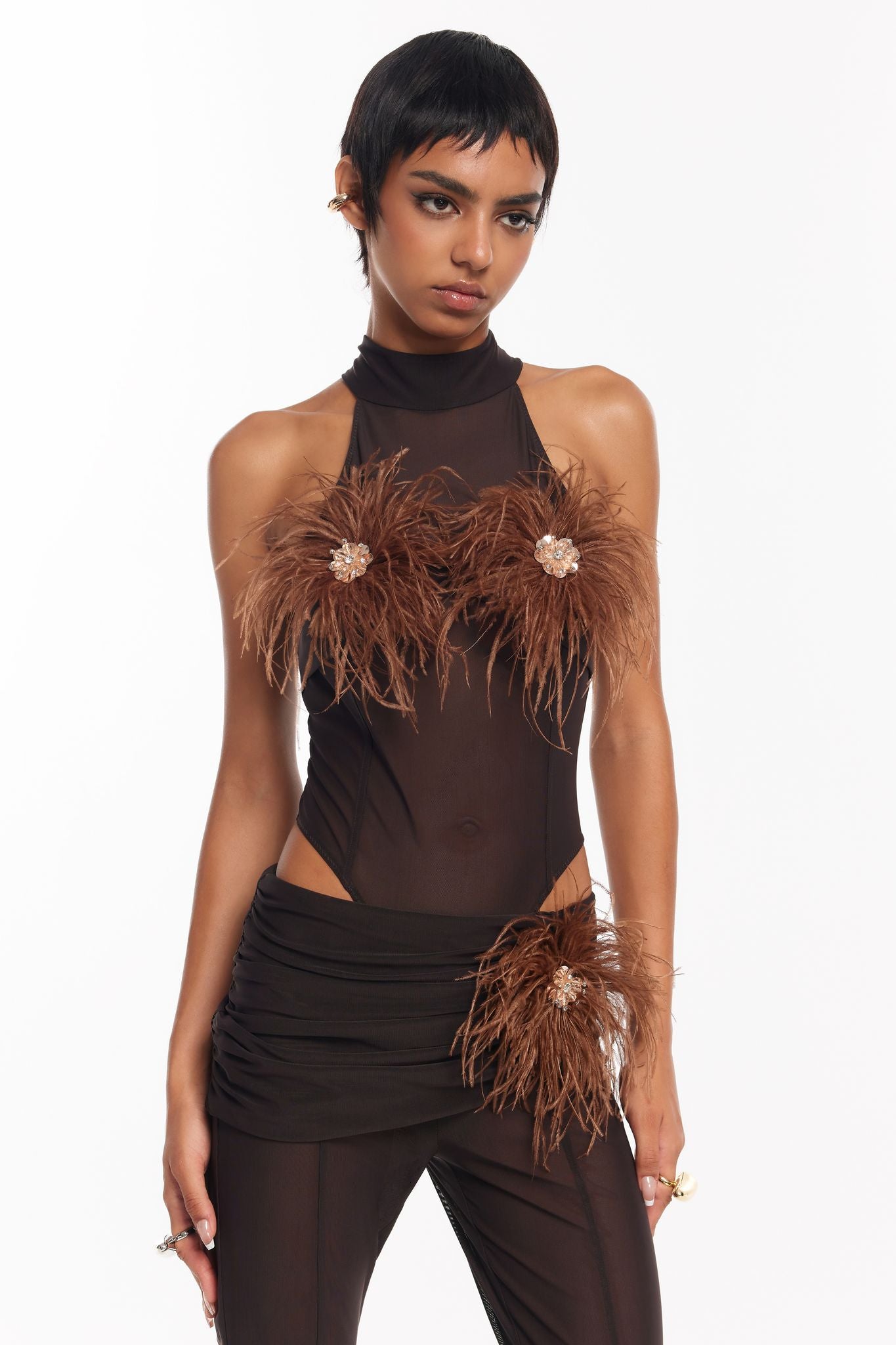 
                  
                    Velora Bodysuit - Brown
                  
                